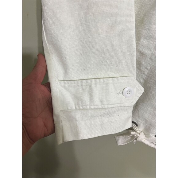 Merona White Women Jacket Hoodies 100% Cotton Size Small - Picture 6 of 8